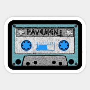 pavement blue cassette Sticker